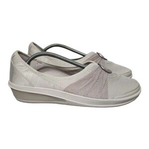 BZees Minnie Slip On Loafers‎ Ballet Fabric Comfort Casual Shoes Womens Size 9